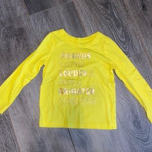Yellow long sleeve shirt